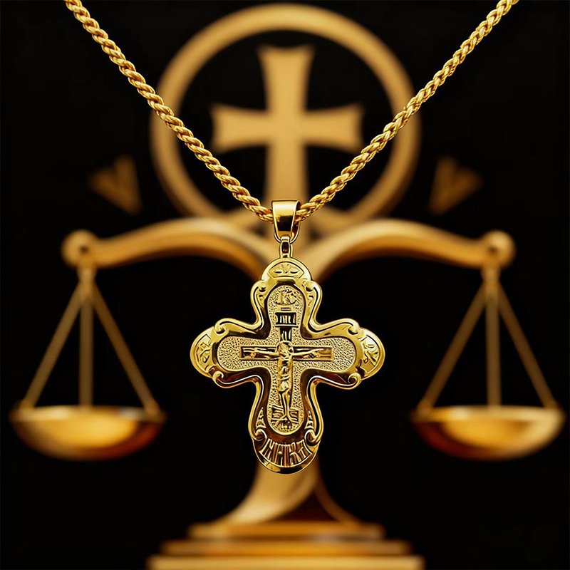 Nueva Cruz Pectoral Ortodoxa 2 - Cross Pendant Necklace Gold reseña y precio