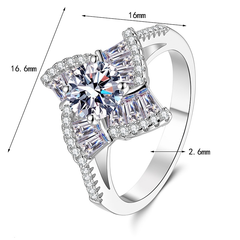 Anillos de moissanita Apaison  - Moissanite Engagement Ring 1 Carat reseña y precio