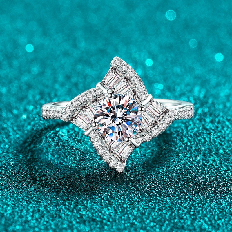 Anillos de moissanita Apaison  - Moissanite Engagement Ring 1 Carat reseña y precio