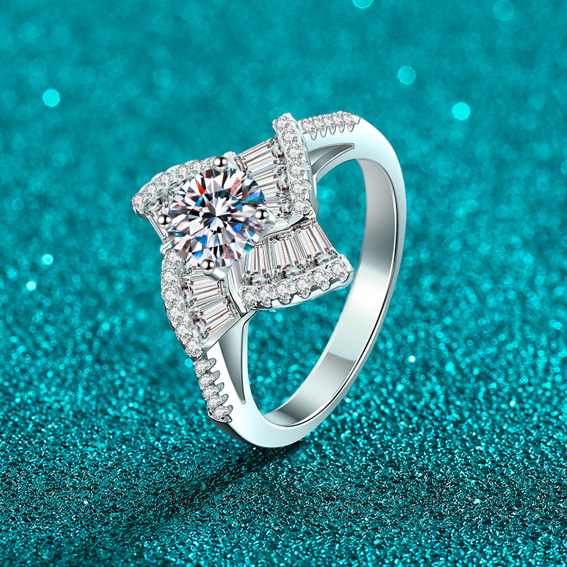 Anillos de moissanita Apaison  - Moissanite Engagement Ring 1 Carat reseña y precio