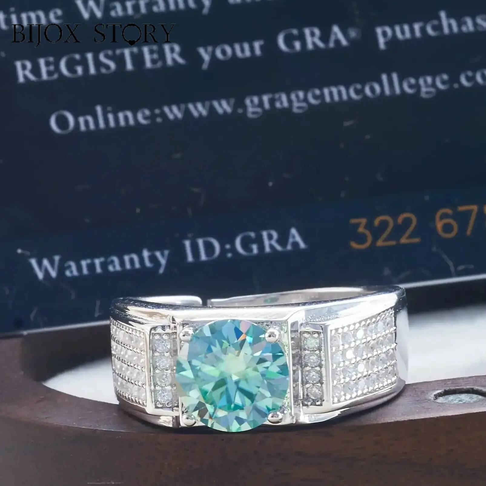 Anillo de moissanita de color  - Moissanite Engagement Ring 1 Carat reseña y precio