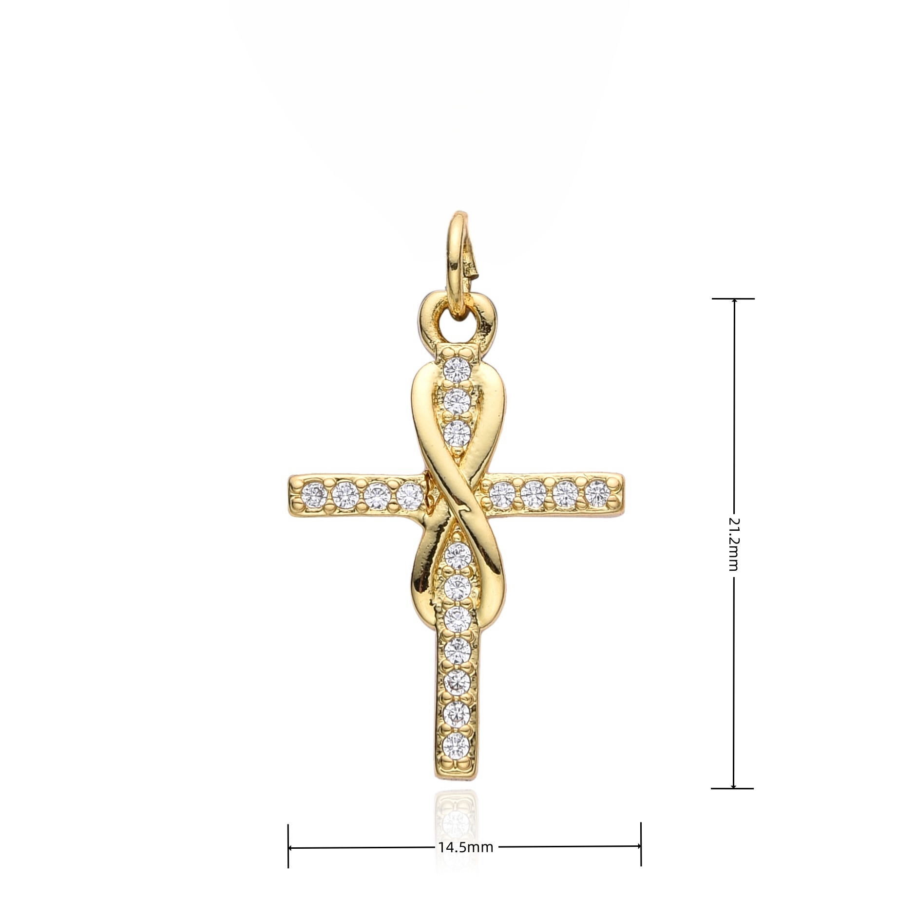 Colgantes de cruz de circón co - Cross Pendant Necklace Gold reseña y precio