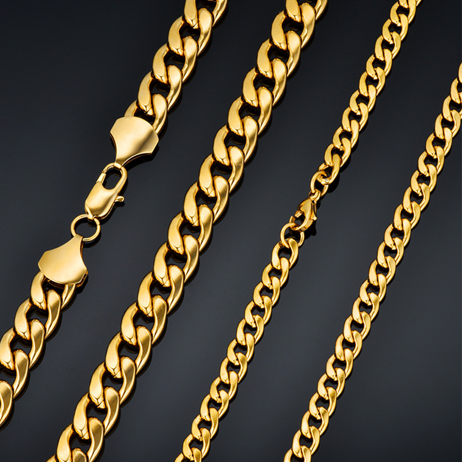 Collar de cadenas cubanas de a - Cuban Link Chain 12Mm reseña y precio