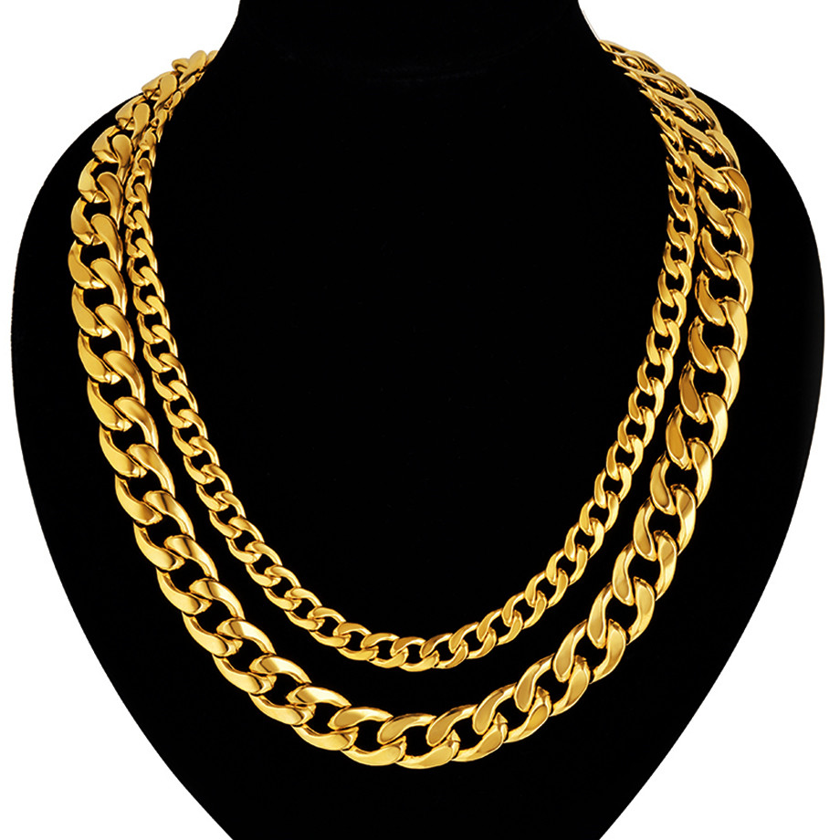 Collar de cadenas cubanas de a - Cuban Link Chain 12Mm reseña y precio