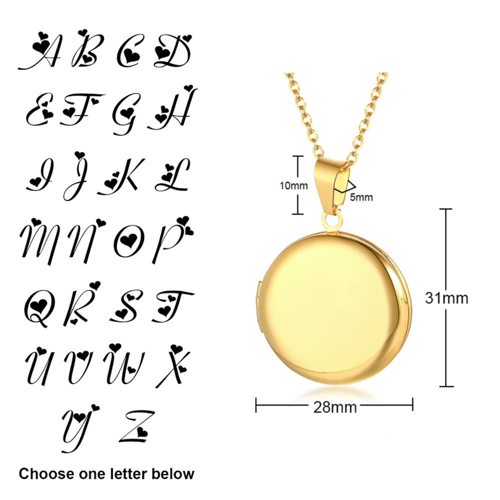 Colgante con medallón de coraz - Heart Locket Necklace Photo reseña y precio