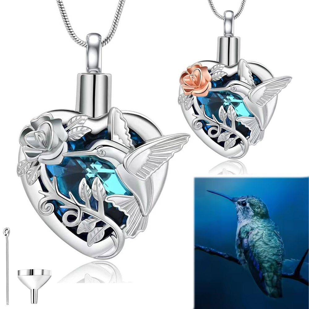 Collar con medallón de urna de - Heart Locket Necklace Photo reseña y precio