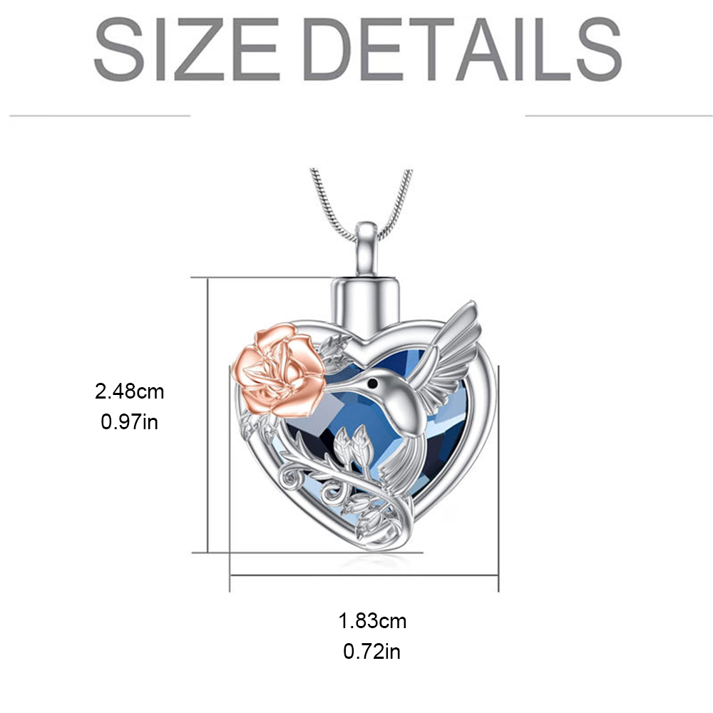 Collar con medallón de urna de - Heart Locket Necklace Photo reseña y precio