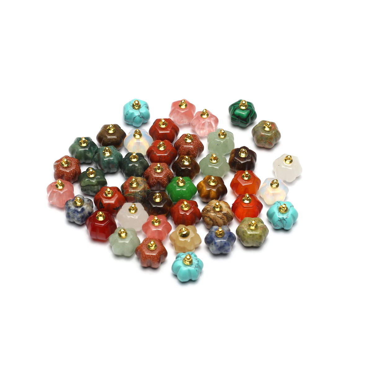 Colgantes con forma de calabaz - Crystal Pendant Necklace Natural Stone reseña y precio