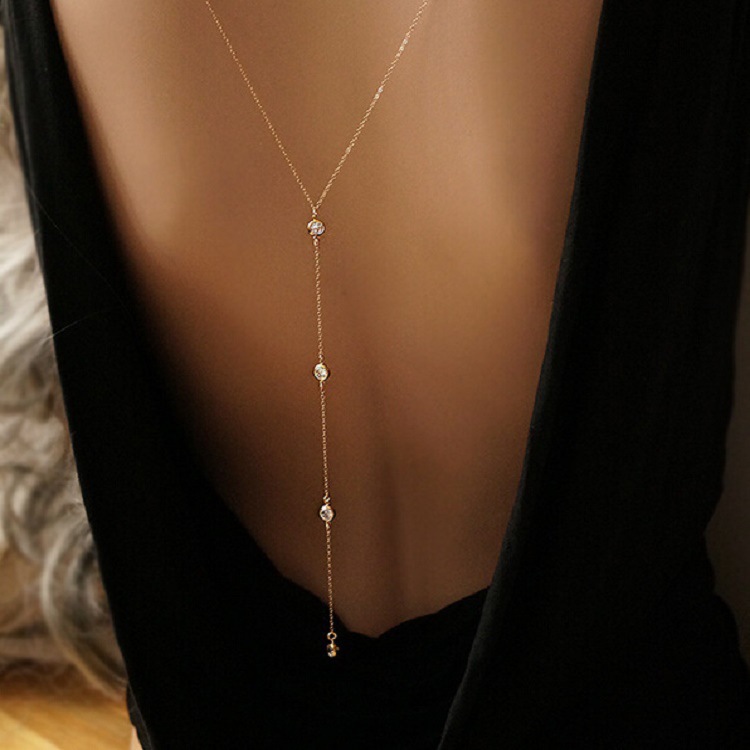 Nuevo collar de cadena trasera - Body Jewelry reseña y precio