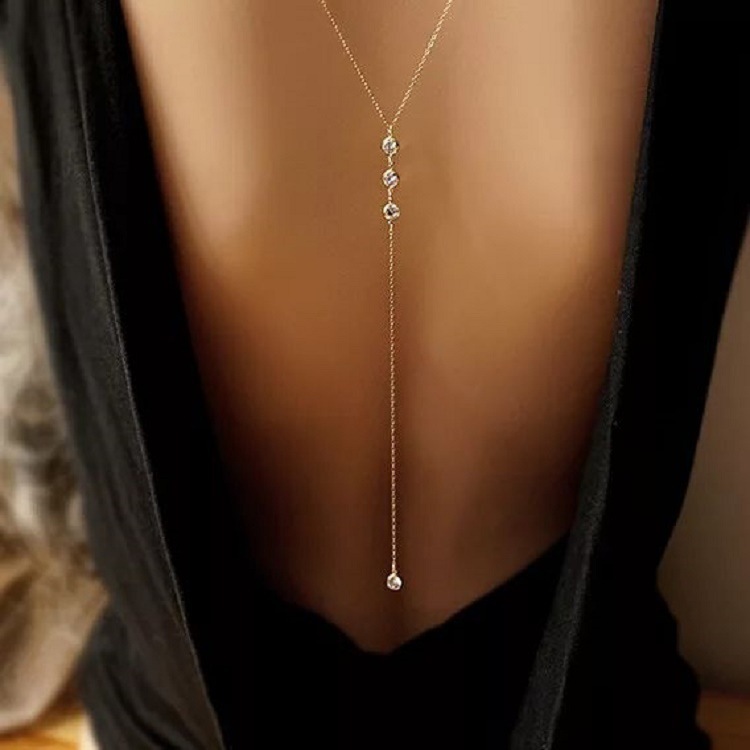 Nuevo collar de cadena trasera - Body Jewelry reseña y precio