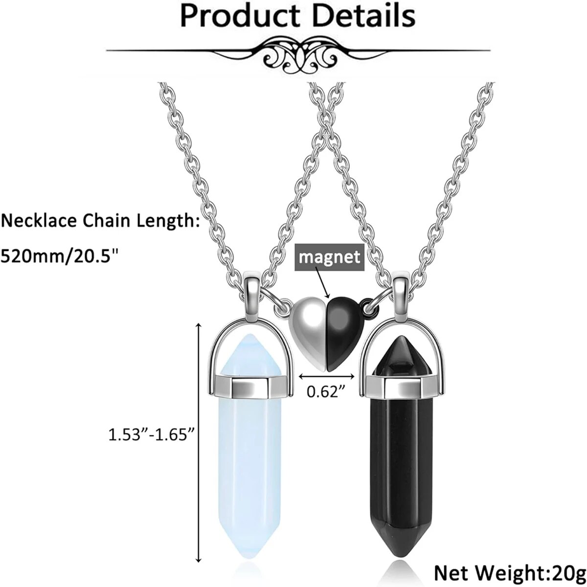 Collares de Amistad de Cristal - Magnetic Couple Matching Necklaces reseña y precio