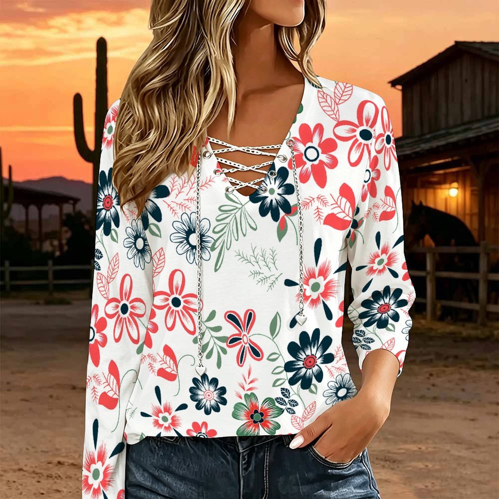 Blusa Casual Holgada para Muje - Necklaces reseña y precio