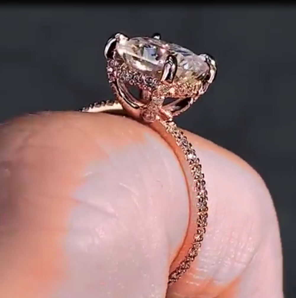 Anillo de compromiso personali - Moissanite Engagement Ring 1 Carat reseña y precio