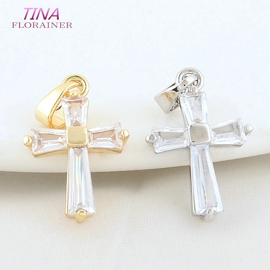 6 piezas de 12*18MM, latón col - Cross Pendant Necklace Gold reseña y precio