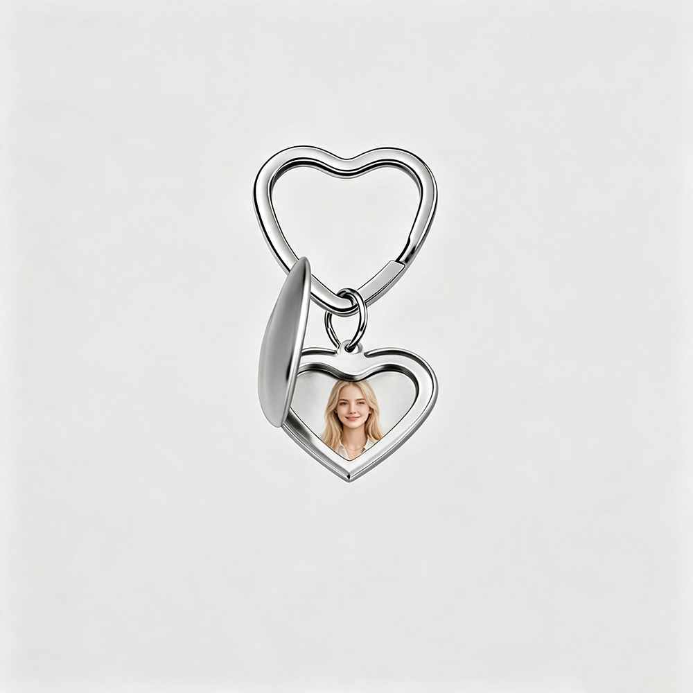 Fnixtar 10 piezas de llaveros  - Heart Locket Necklace Photo reseña y precio