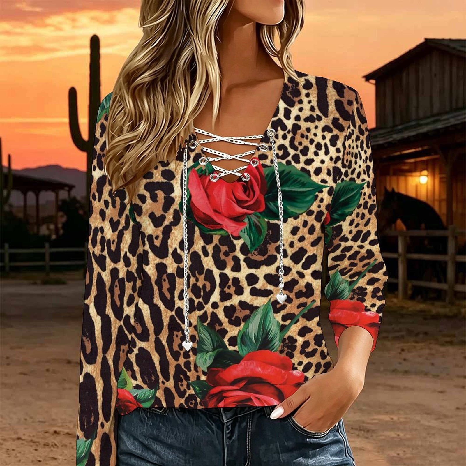 Blusa Casual Holgada para Muje - Necklaces reseña y precio