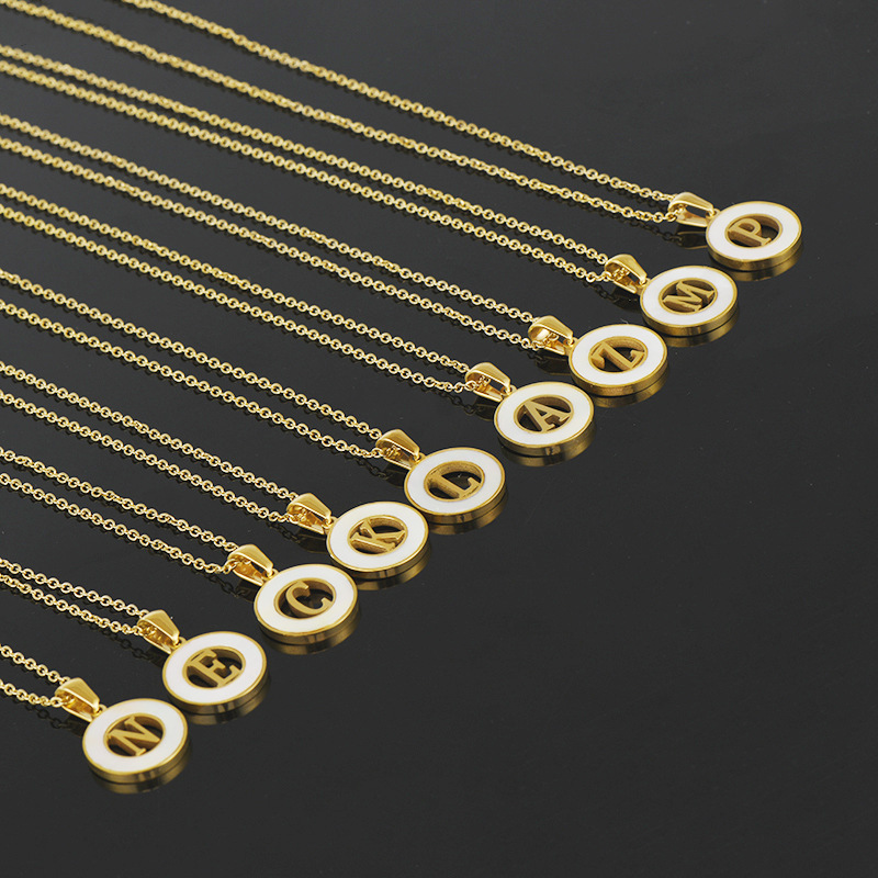 Venta al por mayor de collar c - Initial Letter Necklace 18K Gold reseña y precio