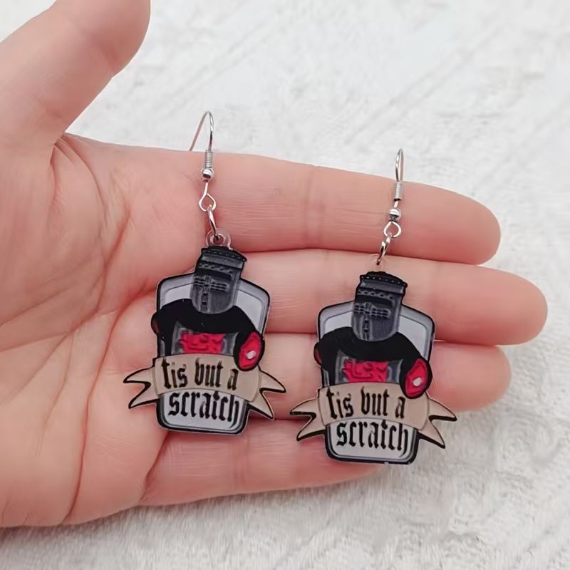 10 pendientes acrílicos con di - Earrings reseña y precio
