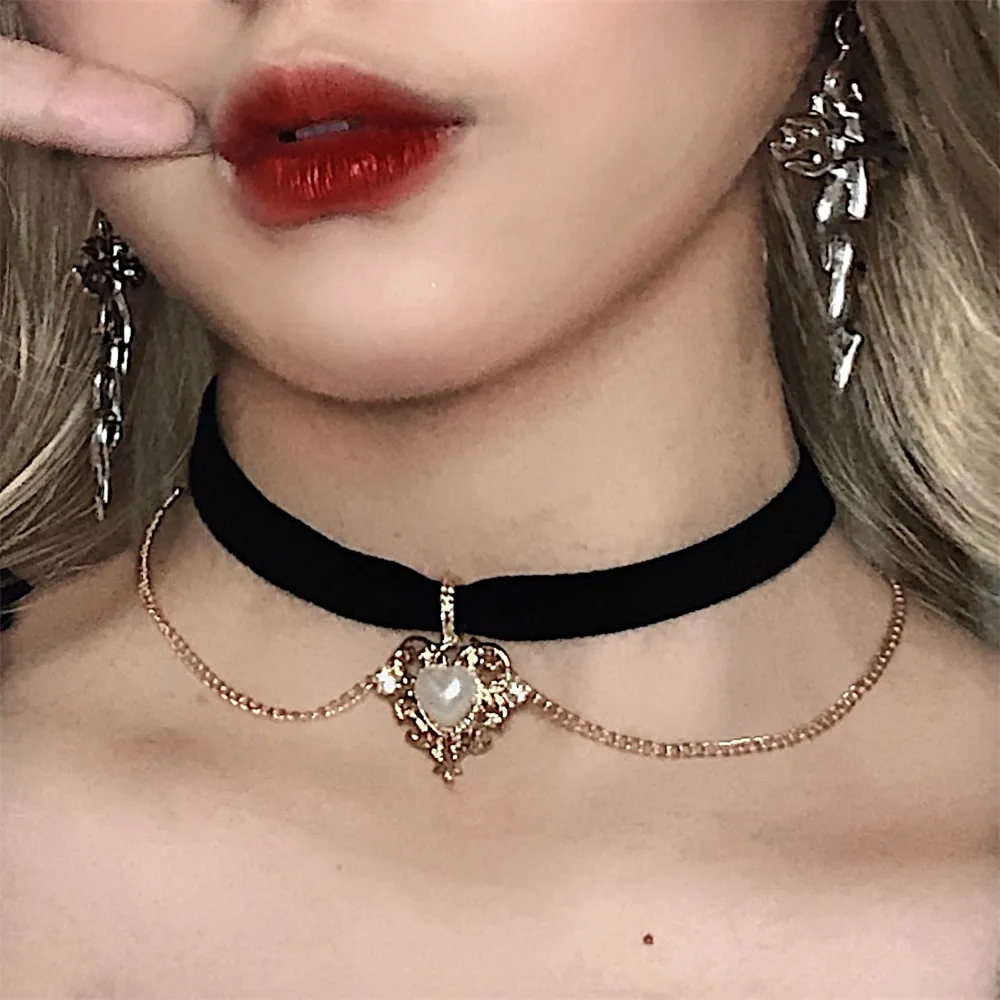 Gargantilla de cadena de terci - Pearl Choker Necklace Vintage reseña y precio