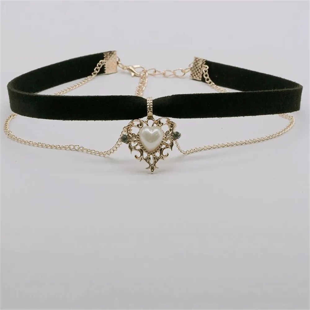 Gargantilla de cadena de terci - Pearl Choker Necklace Vintage reseña y precio