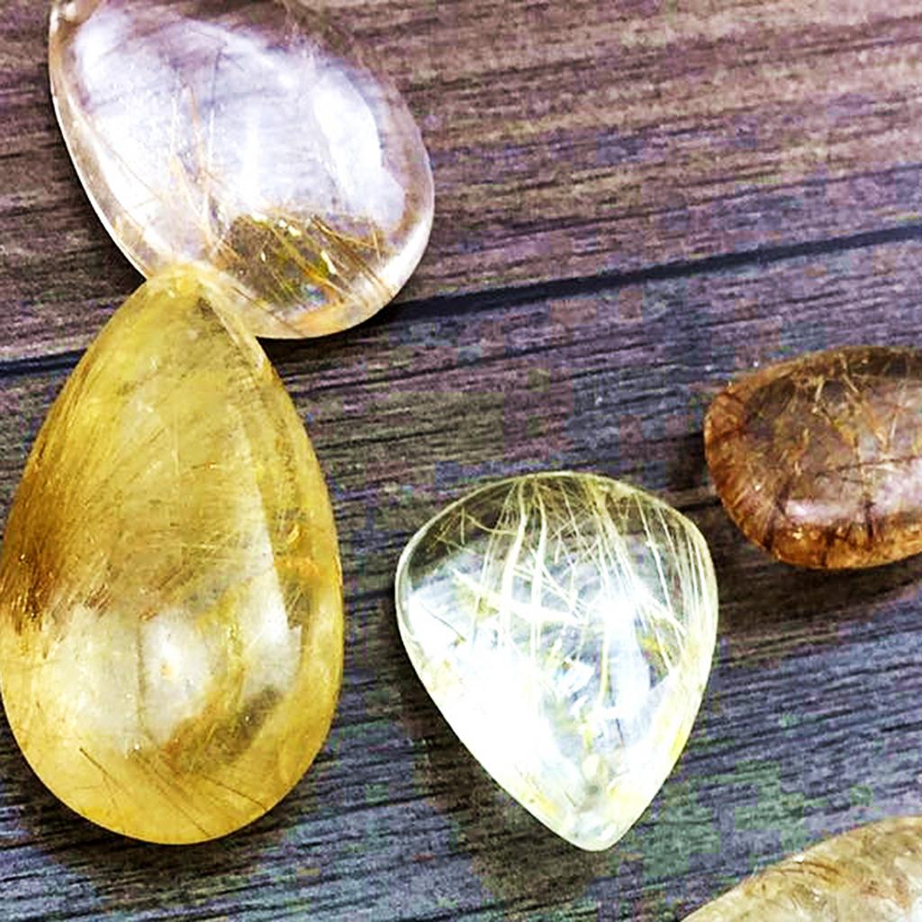 Colgante de Cuarzo Rutilado Do - Crystal Pendant Necklace Natural Stone reseña y precio
