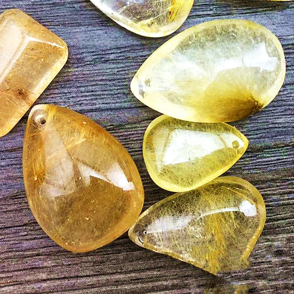 Colgante de Cuarzo Rutilado Do - Crystal Pendant Necklace Natural Stone reseña y precio