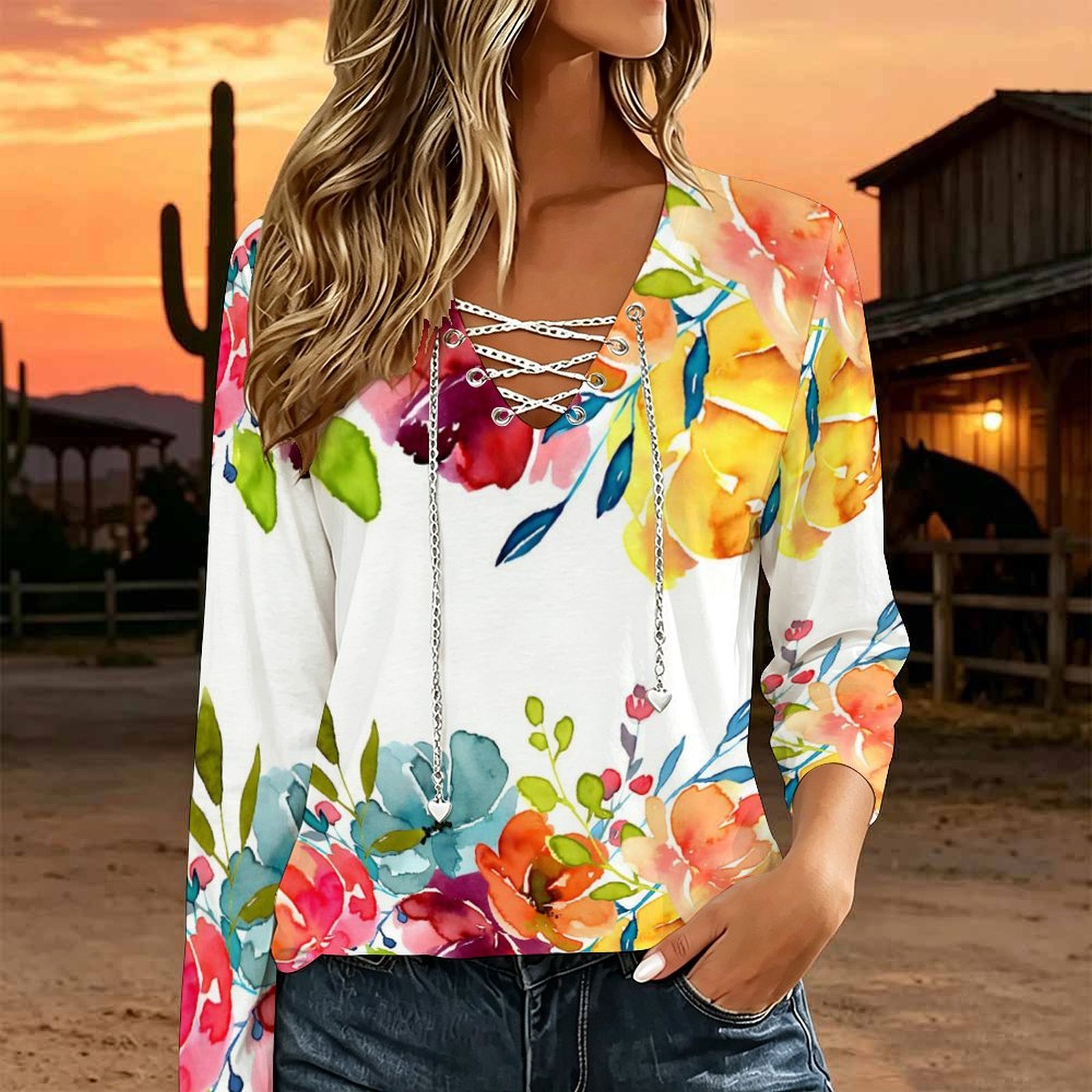 Blusa Casual Holgada para Muje - Necklaces reseña y precio