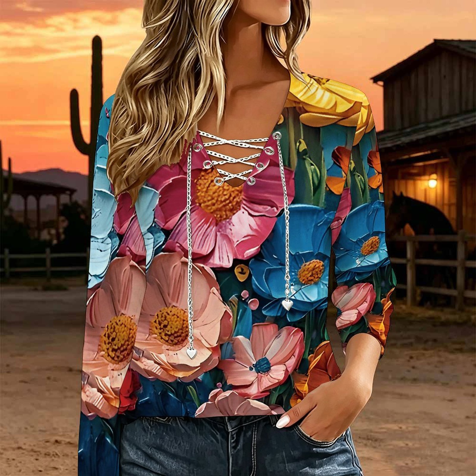 Blusa Casual Holgada para Muje - Necklaces reseña y precio