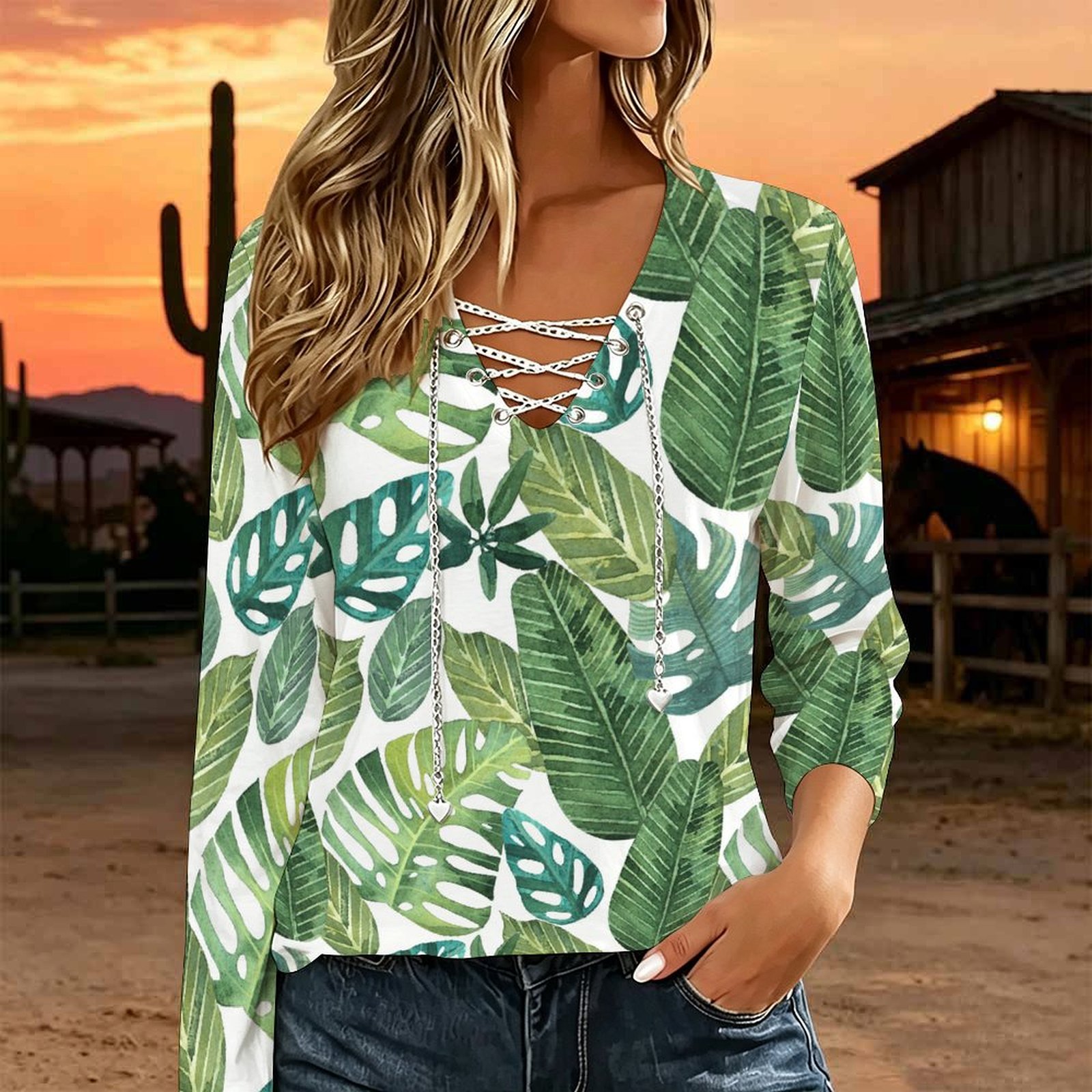 Blusa Casual Holgada para Muje - Necklaces reseña y precio