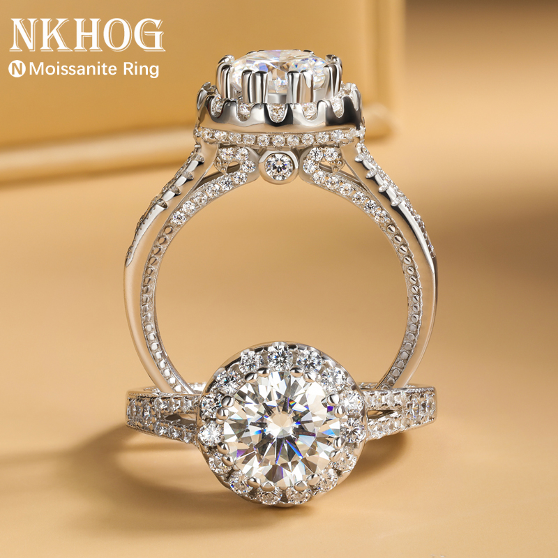 Anillos de moissanita auténtic - Moissanite Engagement Ring 1 Carat reseña y precio
