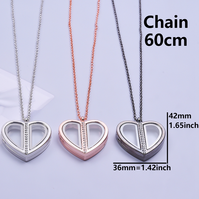 Collar de medallón de corazón  - Heart Locket Necklace Photo reseña y precio