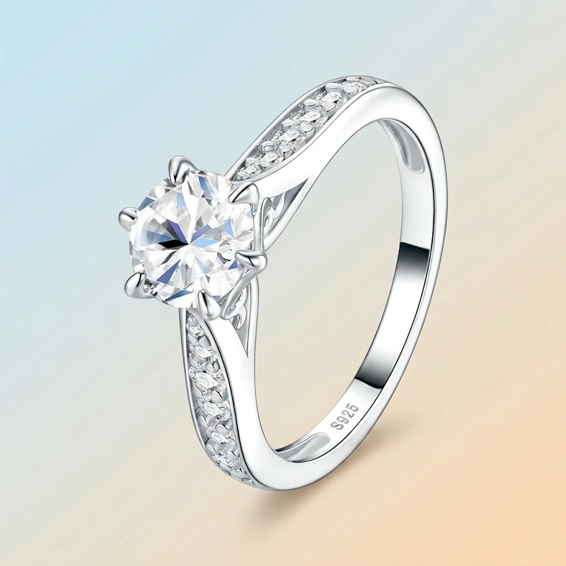 Anillo de lujo Apaison con moi - Moissanite Engagement Ring 1 Carat reseña y precio