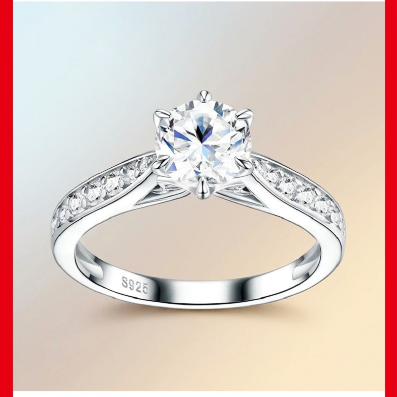 Anillo de lujo Apaison con moi - Moissanite Engagement Ring 1 Carat reseña y precio