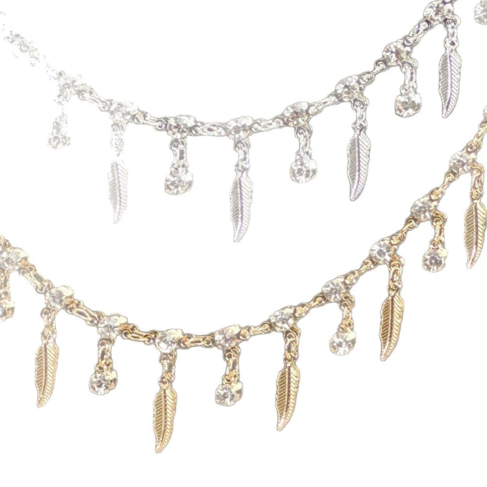 Cadena de plumas de diamante t - Body Jewelry reseña y precio