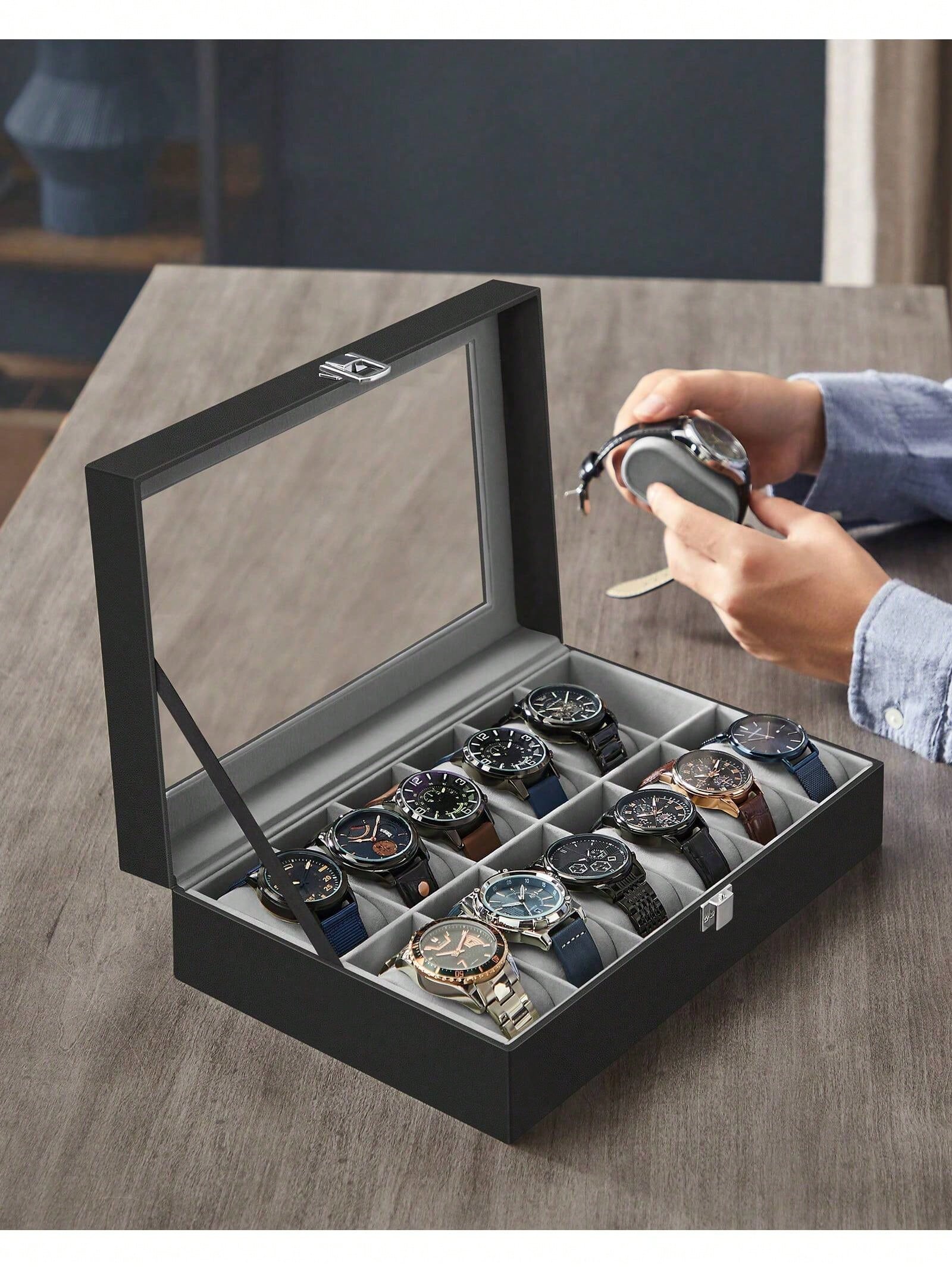 Caja para relojes con cerradur - Watch Accessories reseña y precio