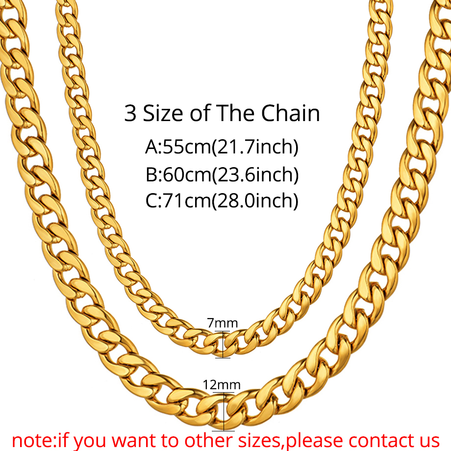 Collar de eslabones cubanos de - Cuban Link Chain 12Mm reseña y precio