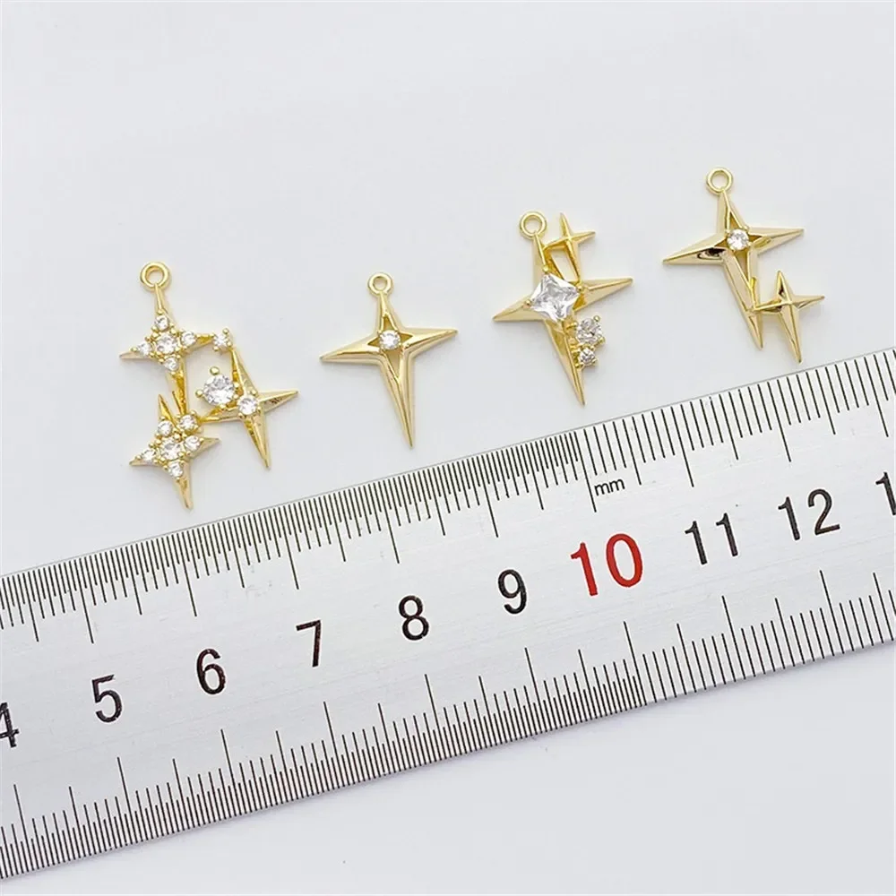 Colgante de estrella cruzada d - Cross Pendant Necklace Gold reseña y precio