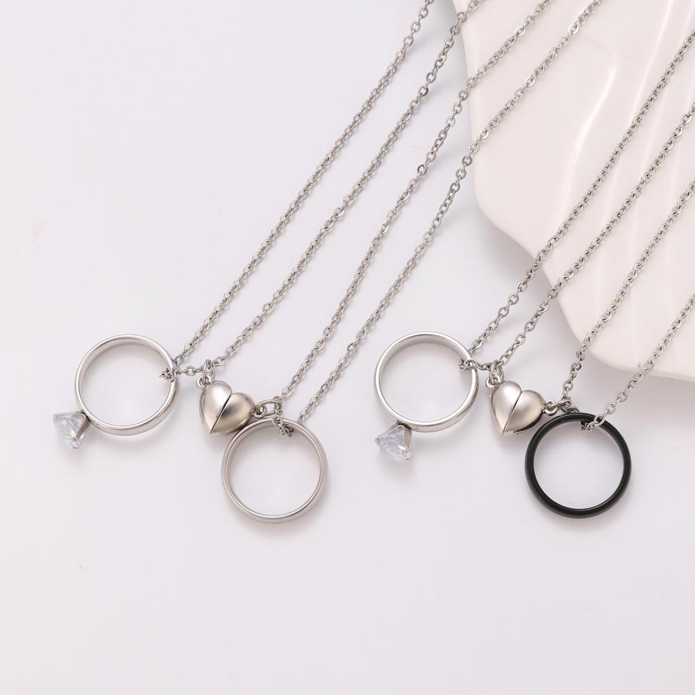 Collar con Colgante de Anillo, - Magnetic Couple Matching Necklaces reseña y precio