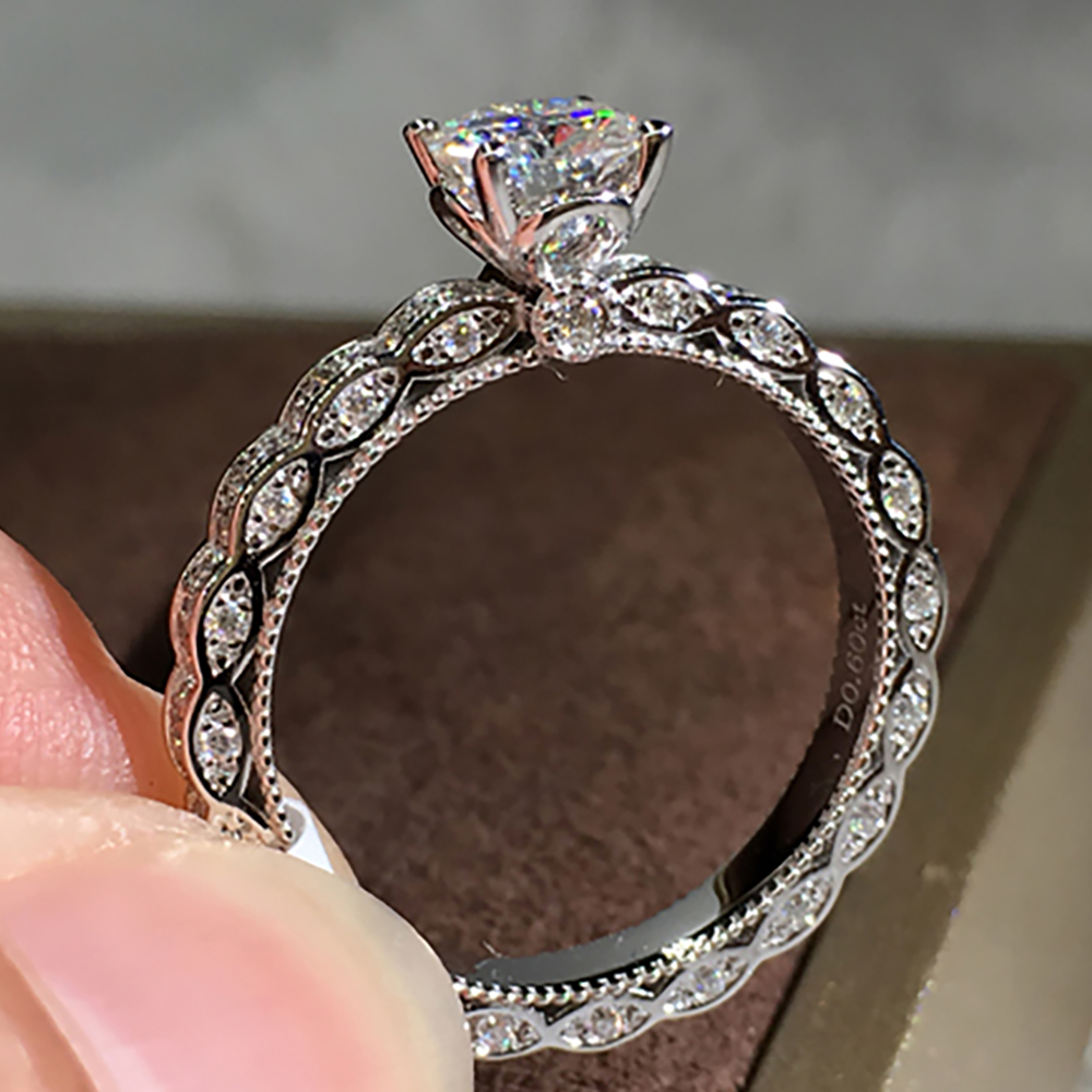 Anillo de compromiso personali - Moissanite Engagement Ring 1 Carat reseña y precio