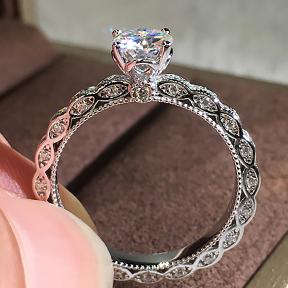 Anillo de compromiso personali - Moissanite Engagement Ring 1 Carat reseña y precio