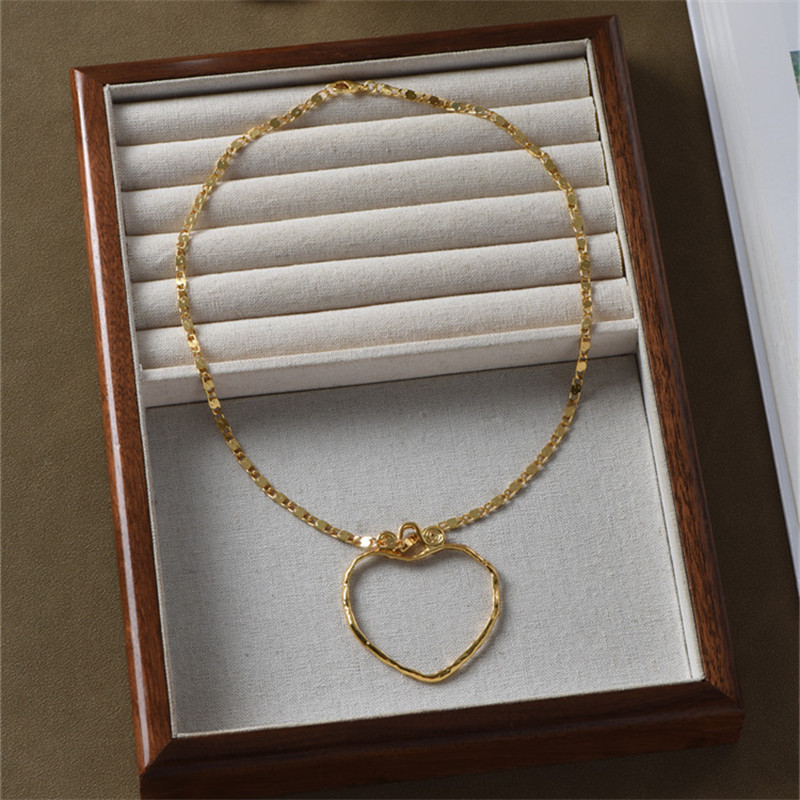 Europa América gran corazón do - Cross Pendant Necklace Gold reseña y precio