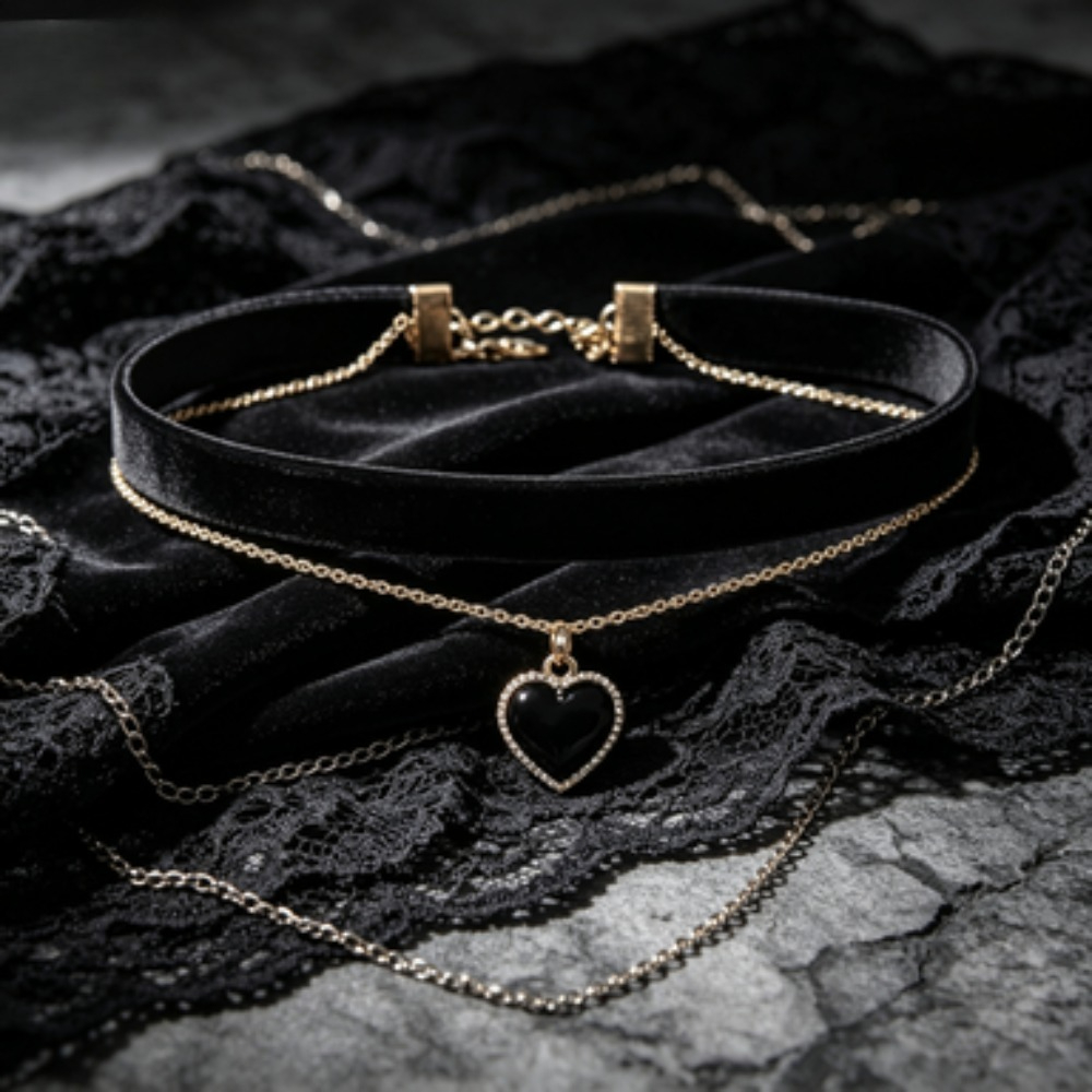 Collar Gargantilla con Colgant - Layered Pendant Necklace Aesthetic reseña y precio