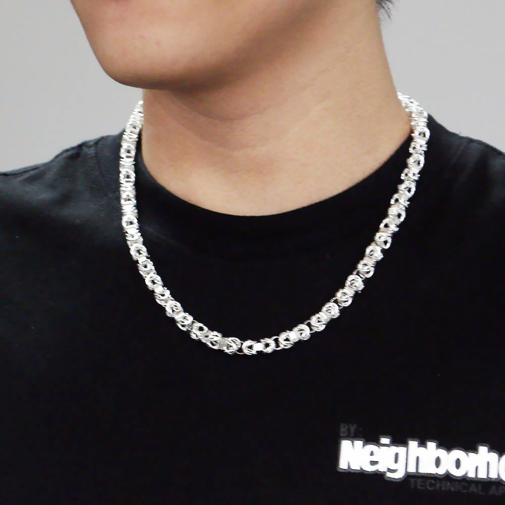 Collar de Cadena de Eslabones  - 925 Sterling Silver Chain Necklace Men reseña y precio
