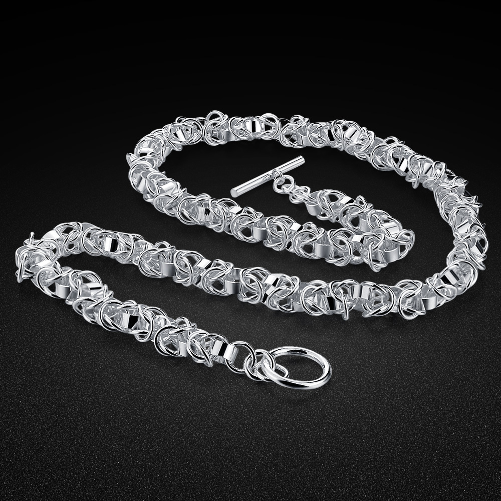 Collar de Cadena de Eslabones  - 925 Sterling Silver Chain Necklace Men reseña y precio