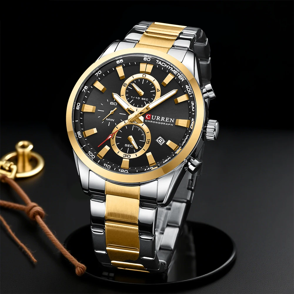 CURREN Casual cuarzo cronógraf - Watch Accessories reseña y precio