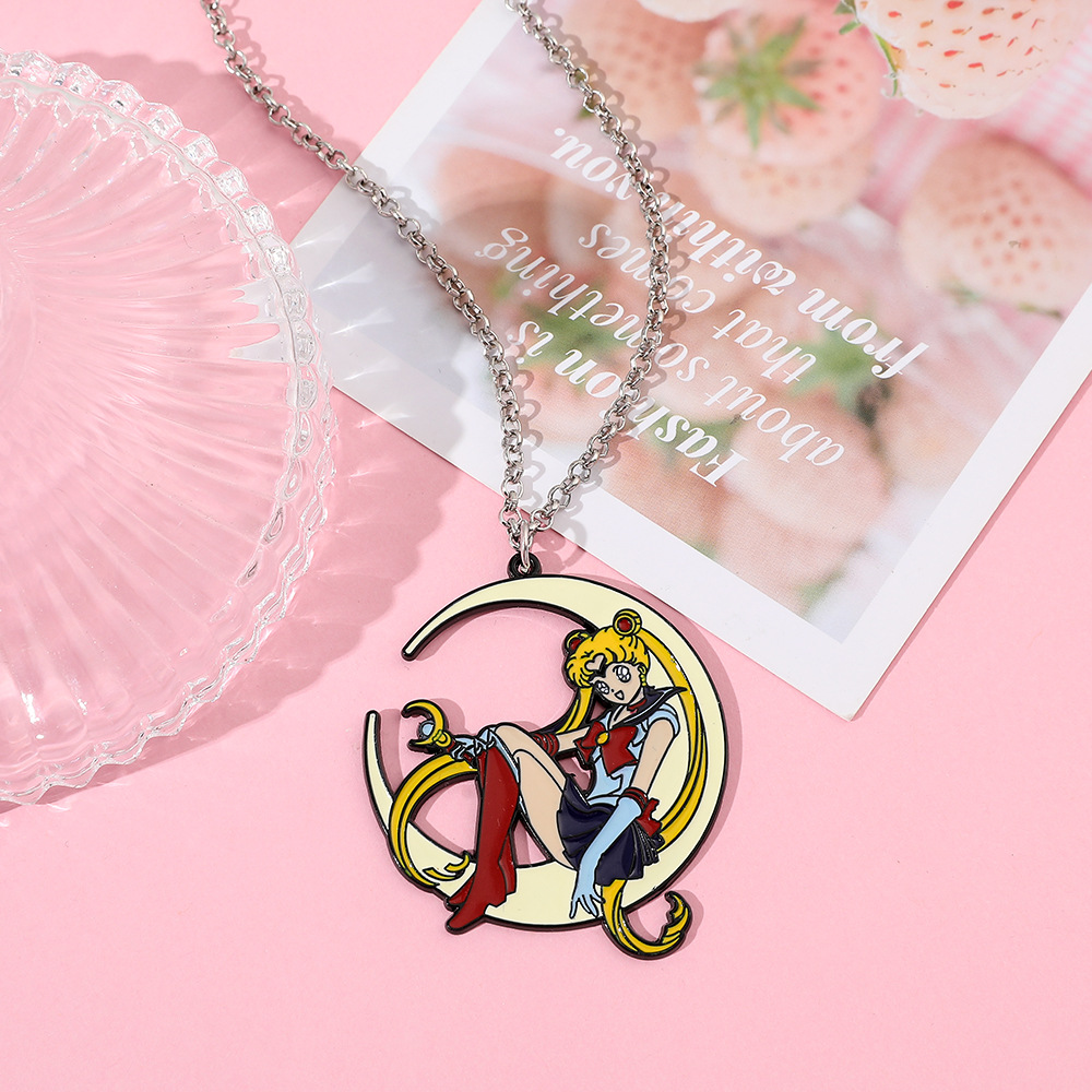 Collar de metal esmaltado con  - Anime Pendant Necklace reseña y precio