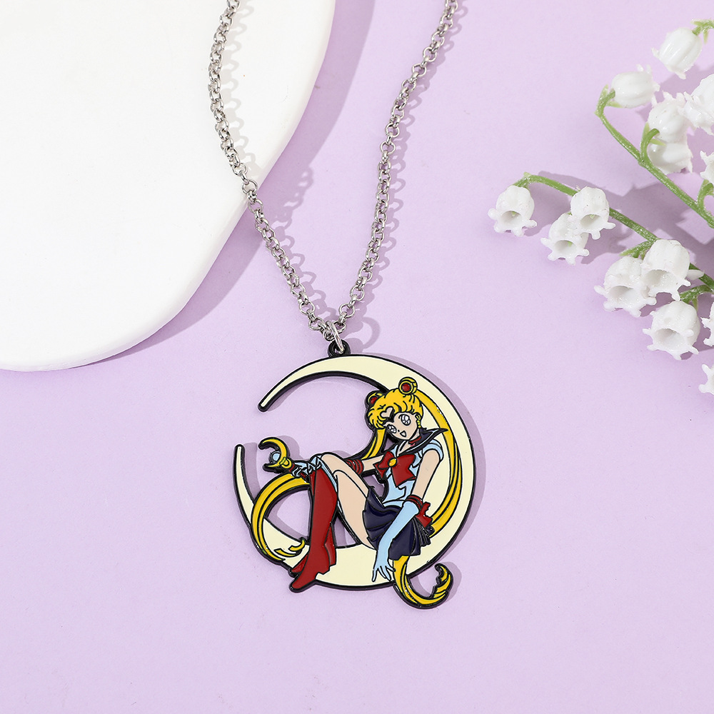 Collar de metal esmaltado con  - Anime Pendant Necklace reseña y precio