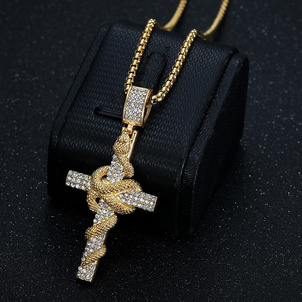 Collares con colgante de cruz  - Cross Pendant Necklace Gold reseña y precio