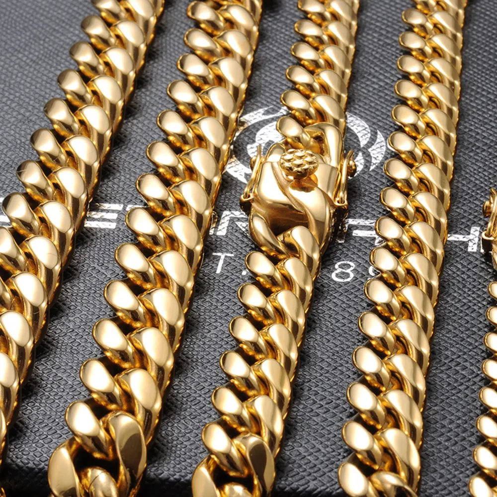 Cadena cubana de acero inoxida - Cuban Link Chain 12Mm reseña y precio
