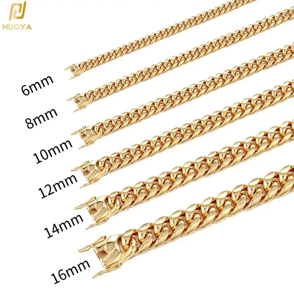 Cadena cubana de acero inoxida - Cuban Link Chain 12Mm reseña y precio